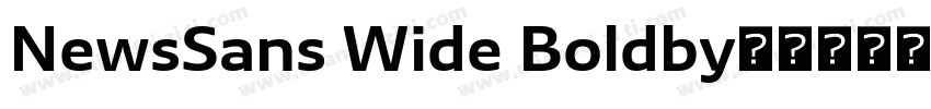 NewsSans Wide Boldby字体转换